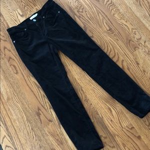 Loft velvet modern skinny pants